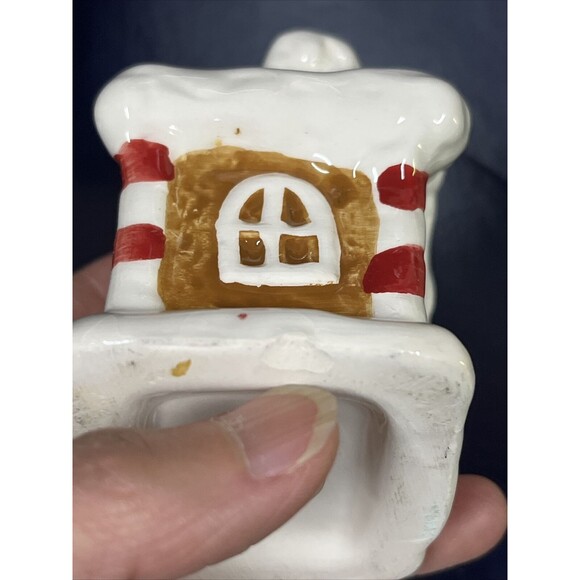 Gingerbread House Salt & Pepper Shaker Christmas Decor Unused  -‎ D9-1 - Picture 11 of 16